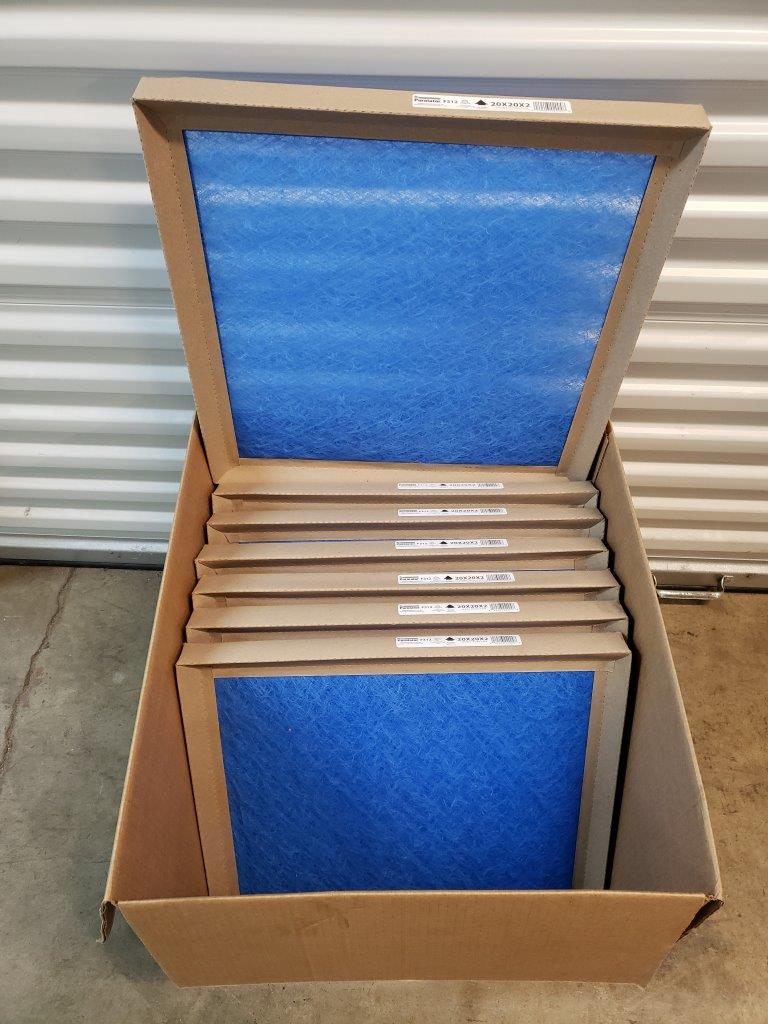 20x20x2 Furnace Air Filters (Box of 19) Purolator F312 Std2 Fiberglass Disposable Panel Filter 20 x 20 x 2