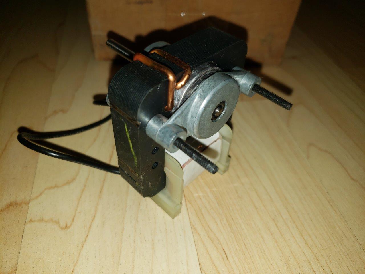 1/150 HP, 120 Volts, 3000 RPM, Fasco K670 C-Frame Motor, 1 Speed, 0.61 Amps, For Vent Fan OAO Enclosure, CCWSE Rotation, Sleeve Bearing 