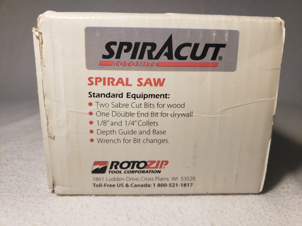 Rotozip RTM01 type 2 Spiracut Rotary RotoSaw Spiral Saw Tool Kit Rotomite