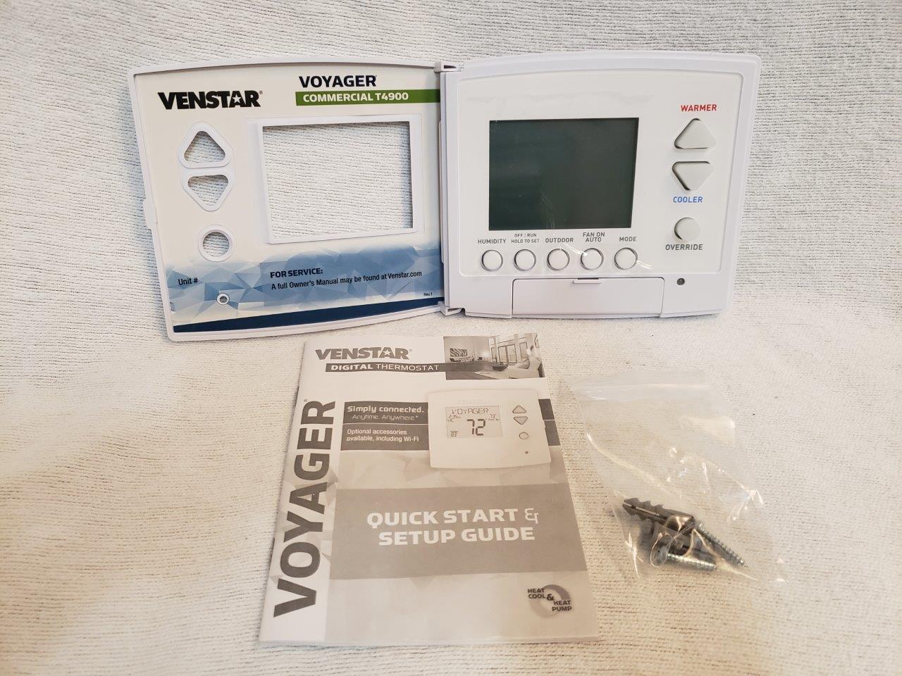 Venstar Voyager T4900 Commercial Digital Thermostat (4 Heat, 2 Cool) New Wi-Fi Programmable