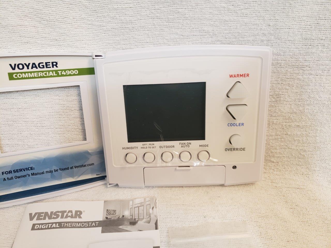 Venstar Voyager T4900 Commercial Digital Thermostat (4 Heat, 2 Cool) New Wi-Fi Programmable