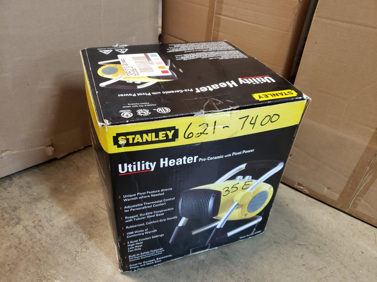 Stanley 1500-Watt Utility Ceramic Portable Heater with Pivot Power