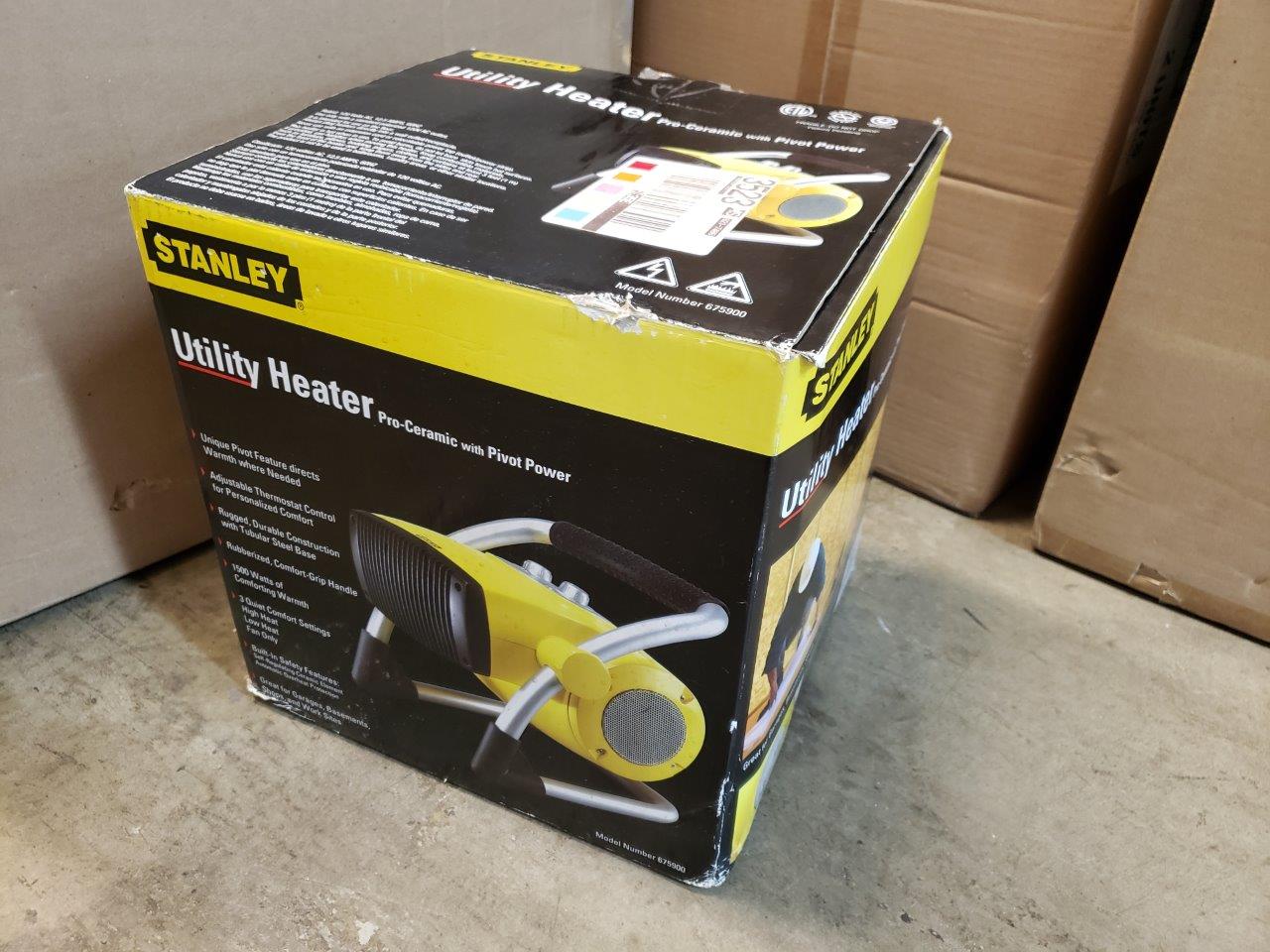 Stanley 1500-Watt Utility Ceramic Portable Heater with Pivot Power