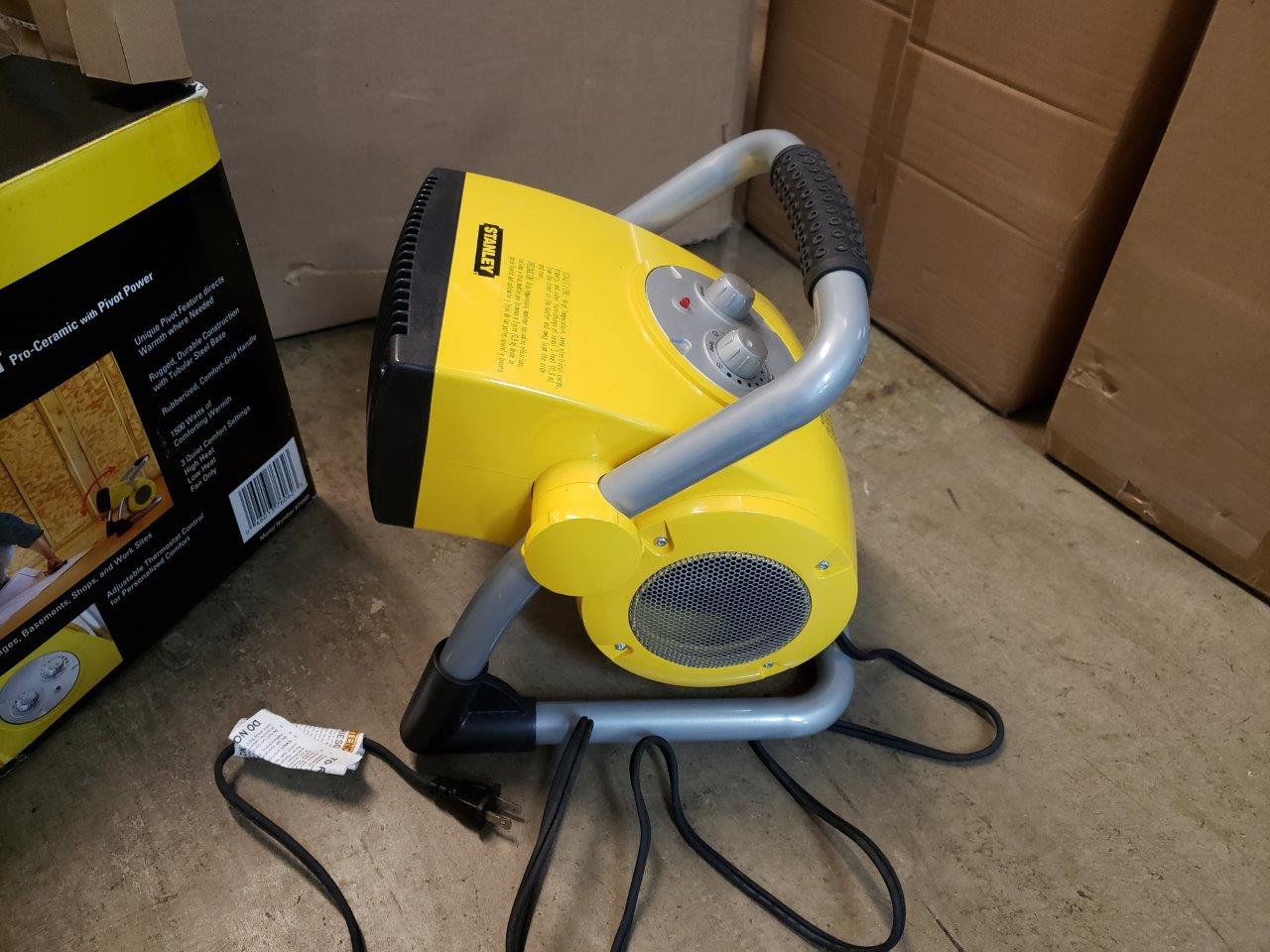 Stanley 1500-Watt Utility Ceramic Portable Heater with Pivot Power