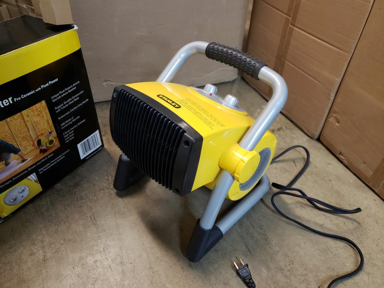 Stanley 1500-Watt Utility Ceramic Portable Heater with Pivot Power