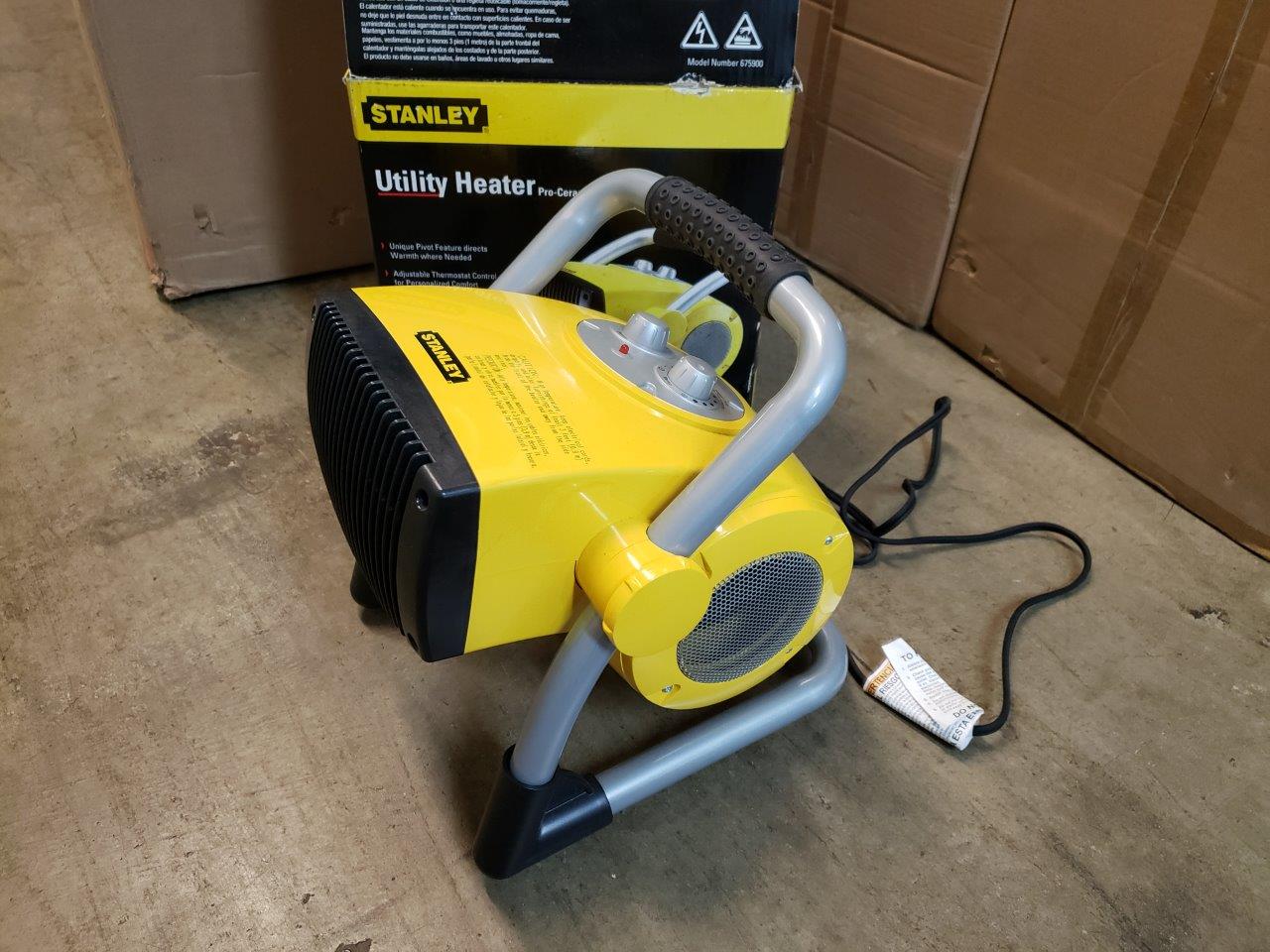 Stanley 1500-Watt Utility Ceramic Portable Heater with Pivot Power