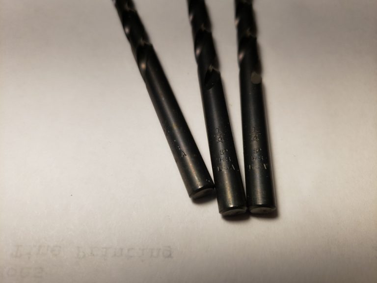 3x 1/4 HS High Speed Twist Drills Union Made in USA, Jobber Length Type