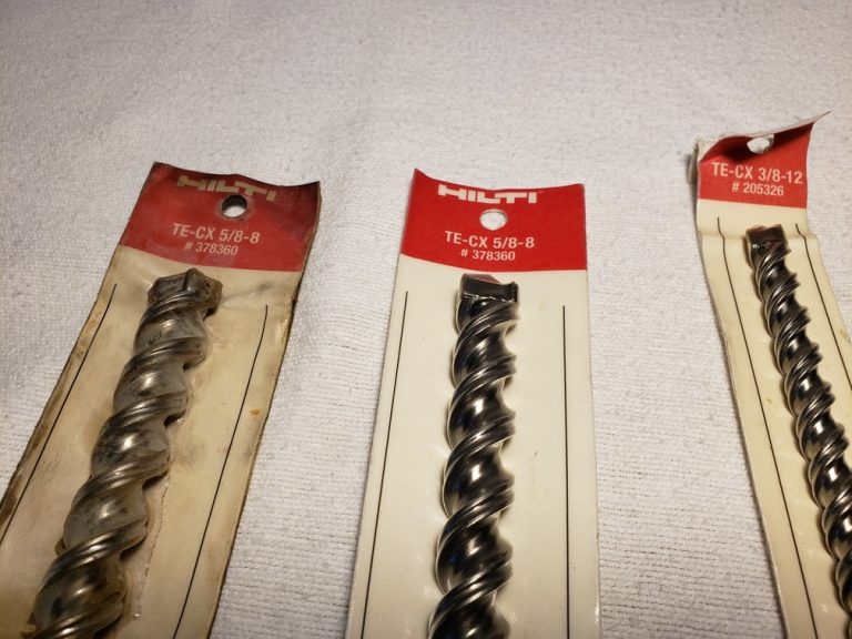 2x HILTI TECX Sealed 5/8″ x 8″ Drill Bit 378360 + HILTI TECX Sealed 3