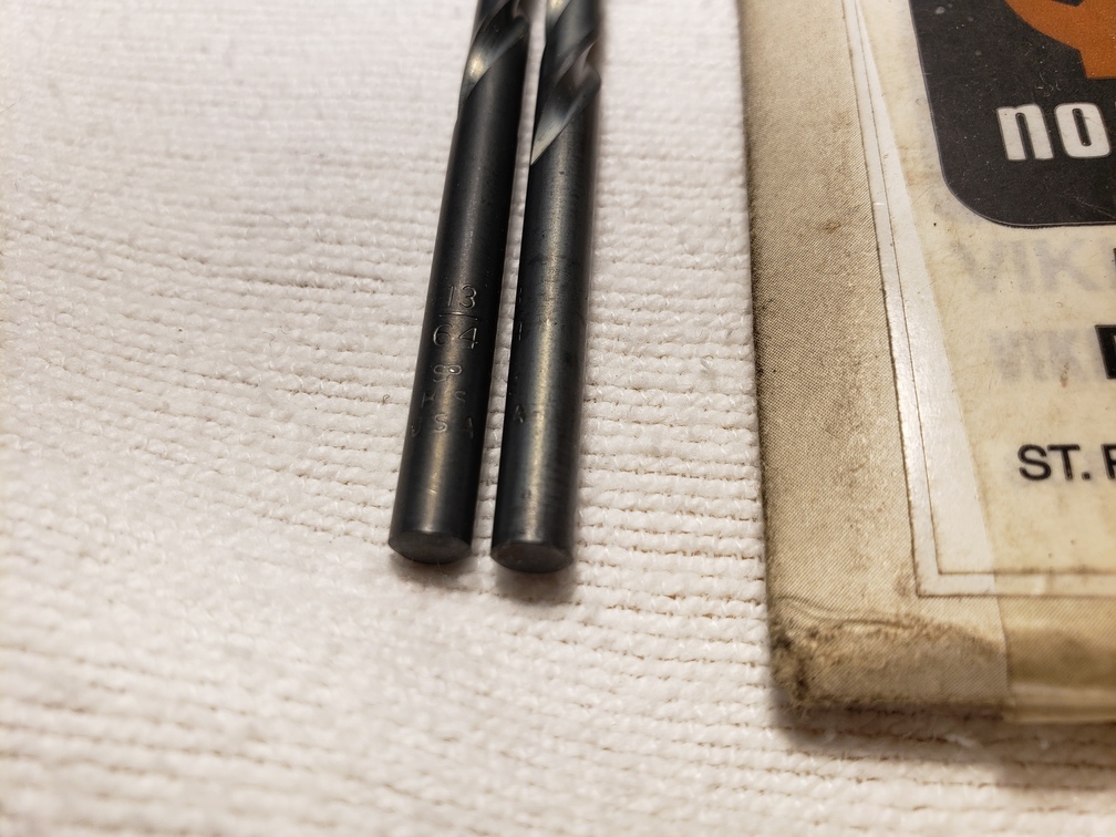 2x 13/64 High Speed Twist Drills Union Made in USA, Norseman Type 198V