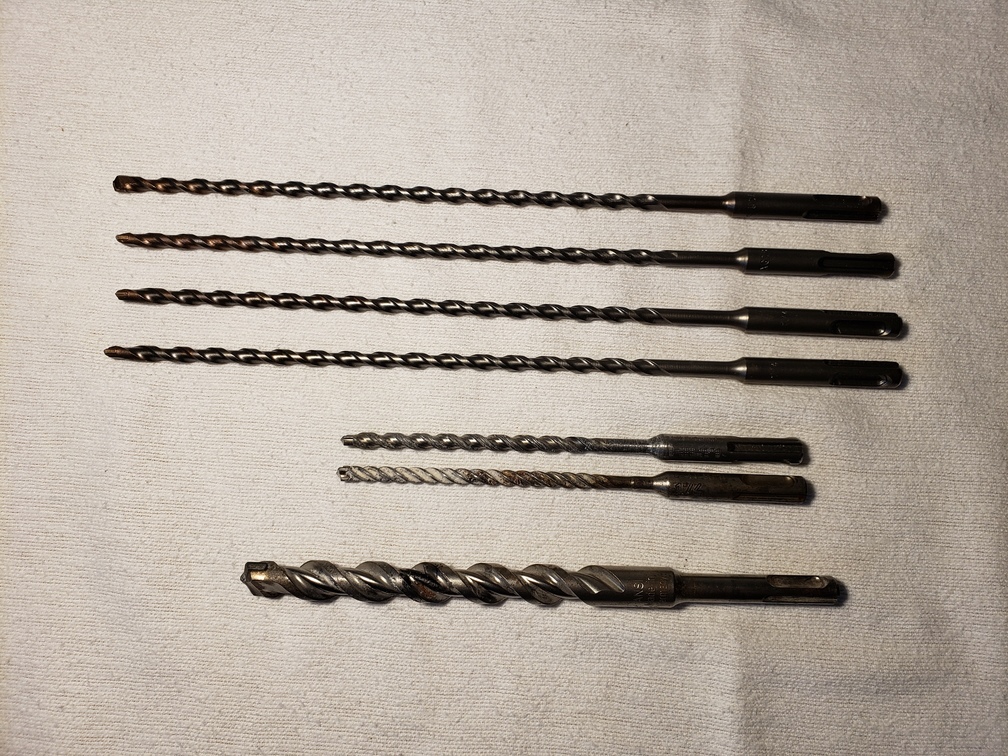 2x Hilti Drill Bit 1/4″ + 4x Drill Bits 1/4″ XG18 Made in USA + ANSI