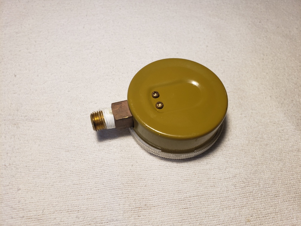 Ametek USG Model P601 2.5in 04000 PSI Brass Compressed Gas Pressure