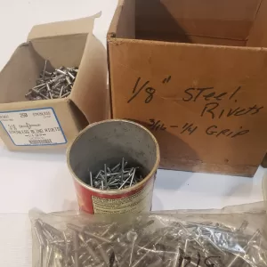 CENTRAL PNEUMATIC STOCK No. 167 AIR RIVETER + 46 lbs of rivets
