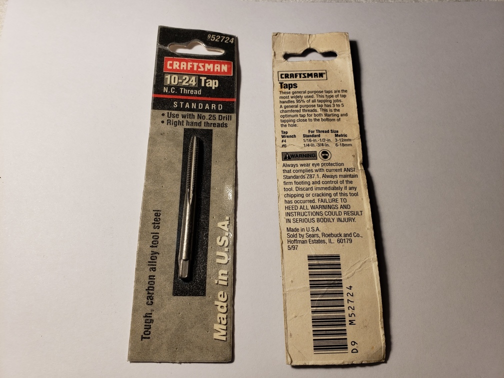 2x Craftsman 10-24 Tap N. C. Thread | Chicago HVAC tools and supplies
