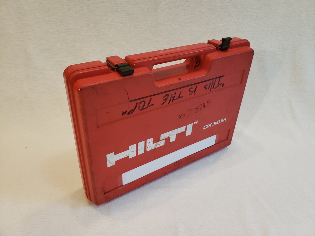 Hilti DX36M Powder Actuated Nail Gun Piston W/Case & Extra Accessories