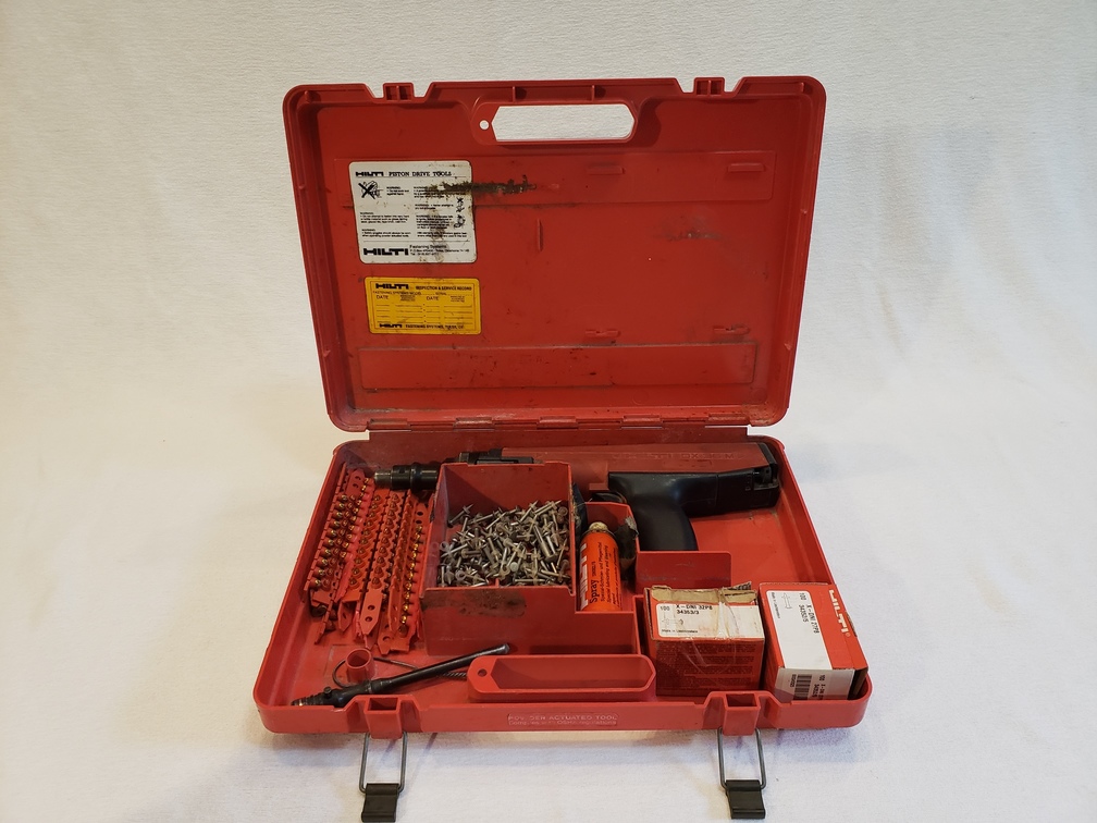 Hilti DX36M Powder Actuated Nail Gun Piston W/Case & Extra Accessories