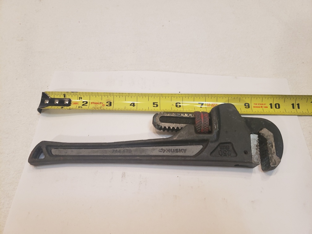 Husky 10” (250mm) Double drive heavy duty pipe wrench 744670 Chicago