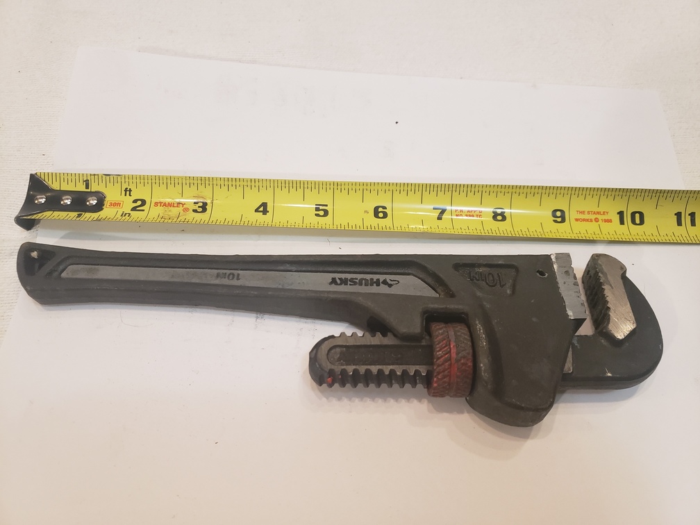 Husky 10” (250mm) Double drive heavy duty pipe wrench 744670 Chicago