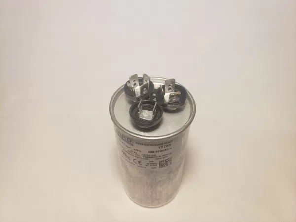 45 + 7.5 MFD x 370 or 440 VAC Motor Dual Run Capacitor Round JARD 12789