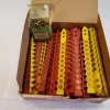Lot of Hilti Cal. 6.8/11M 3/130 #00004842 Cal. 27 Short #5 – Made in USA – UN-No 0323 – 4847/0 – 9 Yellow + 67 Red – Clas 1.4S Safety cartridges – DX 36M, DX 350, DX450, DX A + 22 Caliber Power Loads Green – Wad Loads 3C222 #60907 – Box of 100