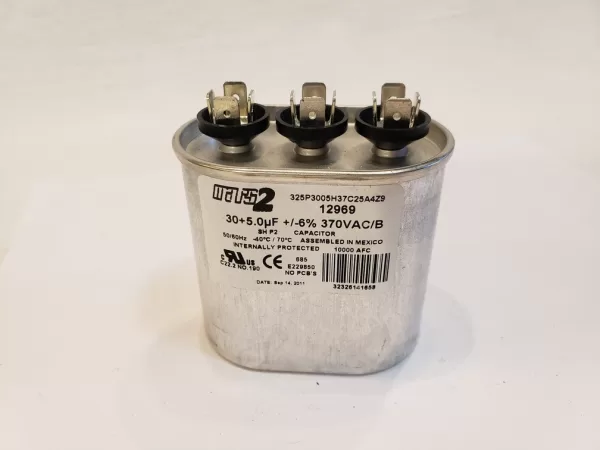 Mars Run OVAL Capacitor 30/5 uf MFD 370 Volt 12969