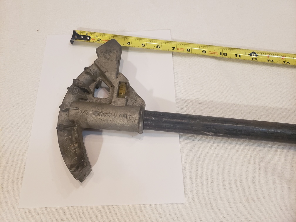 1/2″ inch Conduit Bender Thinwall Original Aluminum Gardner No. 930
