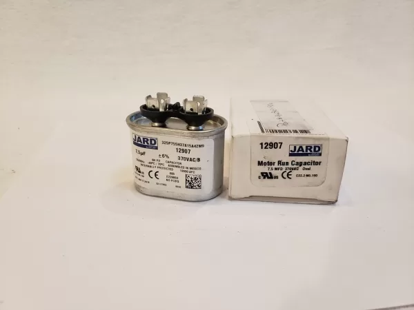 JARD 7.5 MFD x 370 VAC 50/60Hz -40°C to 70°C Motor Run Capacitor Shape Oval 12907