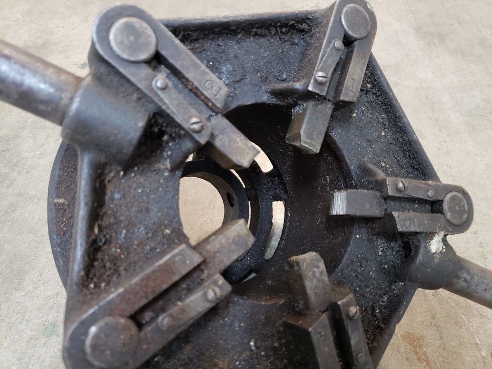 Toledo No. 2 Geared Pipe Threader with 2.5″ Dies 13597 Chicago HVAC