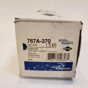 White Rodgers Emerson 767A-370 Hot Surface Ignitor L37-816