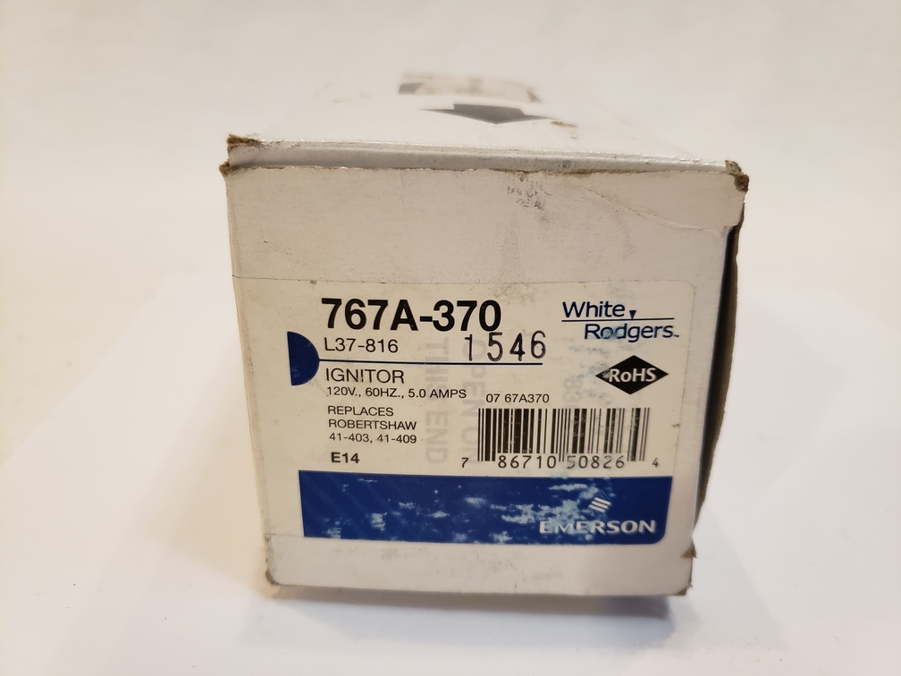 White Rodgers Emerson 767A370 Hot Surface Ignitor L37816 Chicago