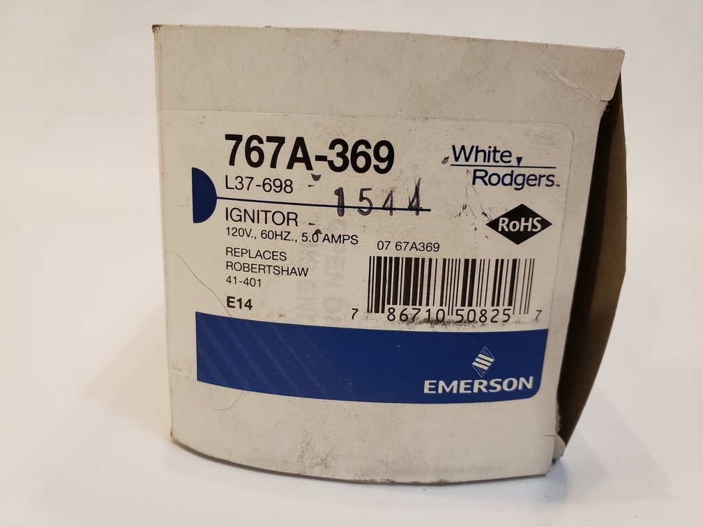 thumbnail image 2 of 767A-369 White Rodgers Furnace Ignitor For Amana 10041601 2 of 13