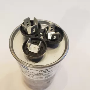 35 + 7.5 MFD x 370 or 440 VAC Motor Dual Run Capacitor Round JARD 12784