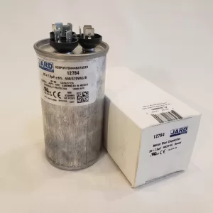 35 + 7.5 MFD x 370 or 440 VAC Motor Dual Run Capacitor Round JARD 12784