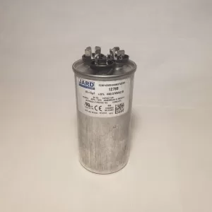 45 + 5 MFD x 370 or 440 VAC Round Motor Dual Run Capacitor JARD 12788 50/60Hz -40°C to 70°C