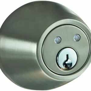 Radio Frequency Remote Deadbolt, Satin Nickel