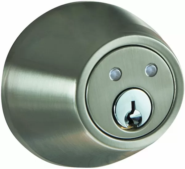 Radio Frequency Remote Deadbolt, Satin Nickel