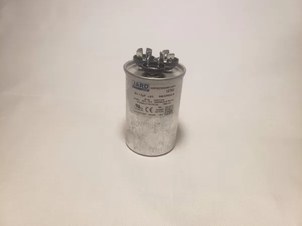 30 + 7.5 MFD x 370 / 440 VAC Round Motor Dual Run Capacitor JARD 12782