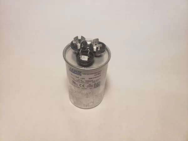 30 + 7.5 MFD x 370 / 440 VAC Round Motor Dual Run Capacitor JARD 12782