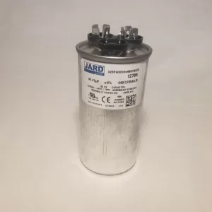 40 + 5 MFD x 370 or 440 VAC Round Motor Dual Run Capacitor JARD 12786 50/60Hz -40°C to 70°C (Copy)