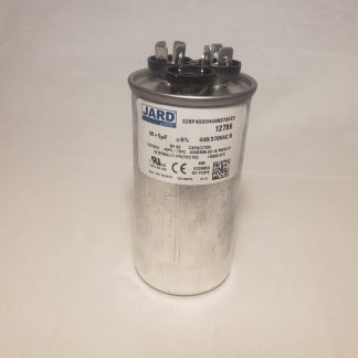 40 + 5 MFD x 370 or 440 VAC Round Motor Dual Run Capacitor JARD 12786 50/60Hz -40°C to 70°C (Copy)