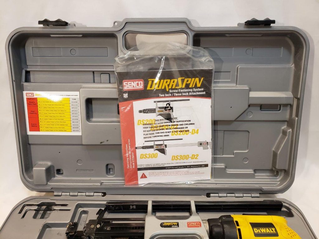 Senco DuraSpin DS300D2 Screw Fastening System Deck Stand Up Gun Chicago HVAC tools and supplies