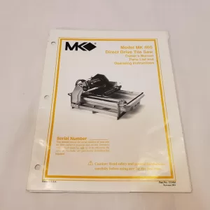 MK Diamond 153330 MK-660 manual