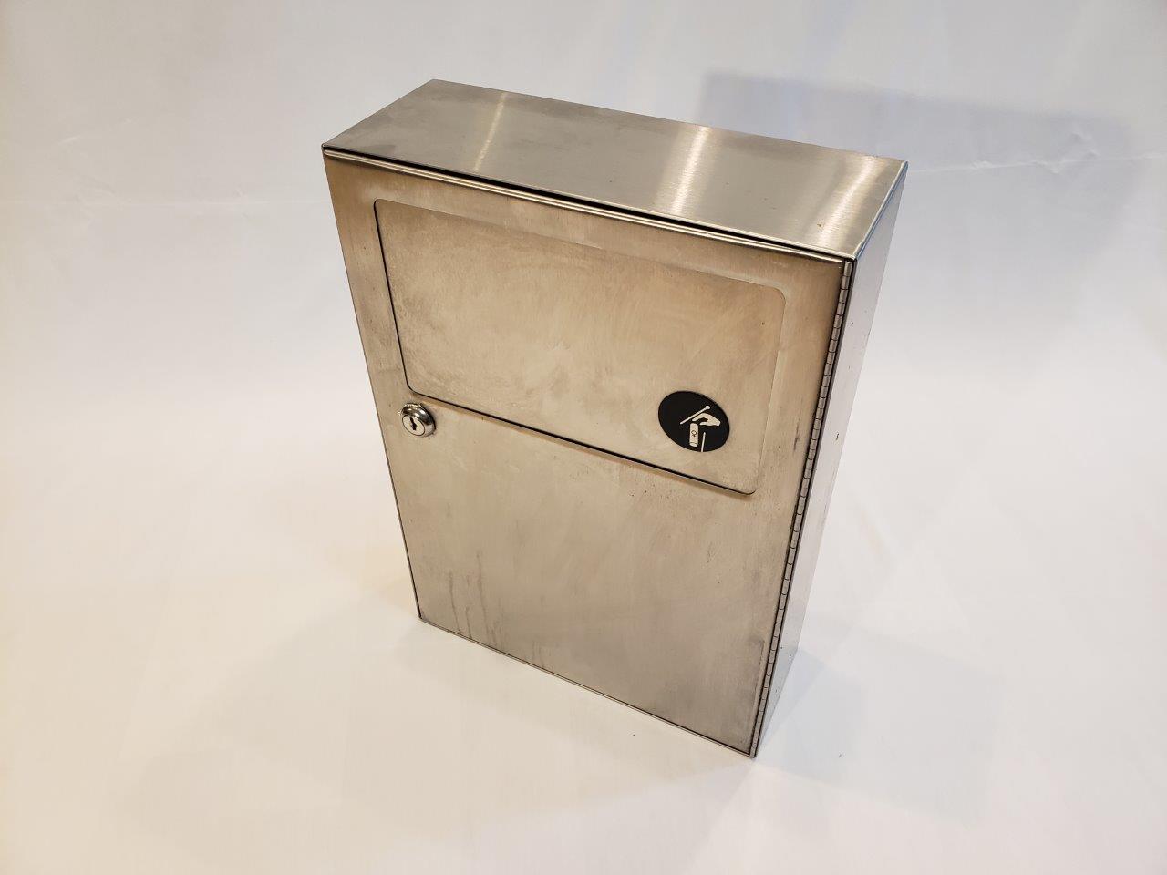 Surface Wall Mount Trash Waste Bin Bobrick B254 SS Stainless Steel