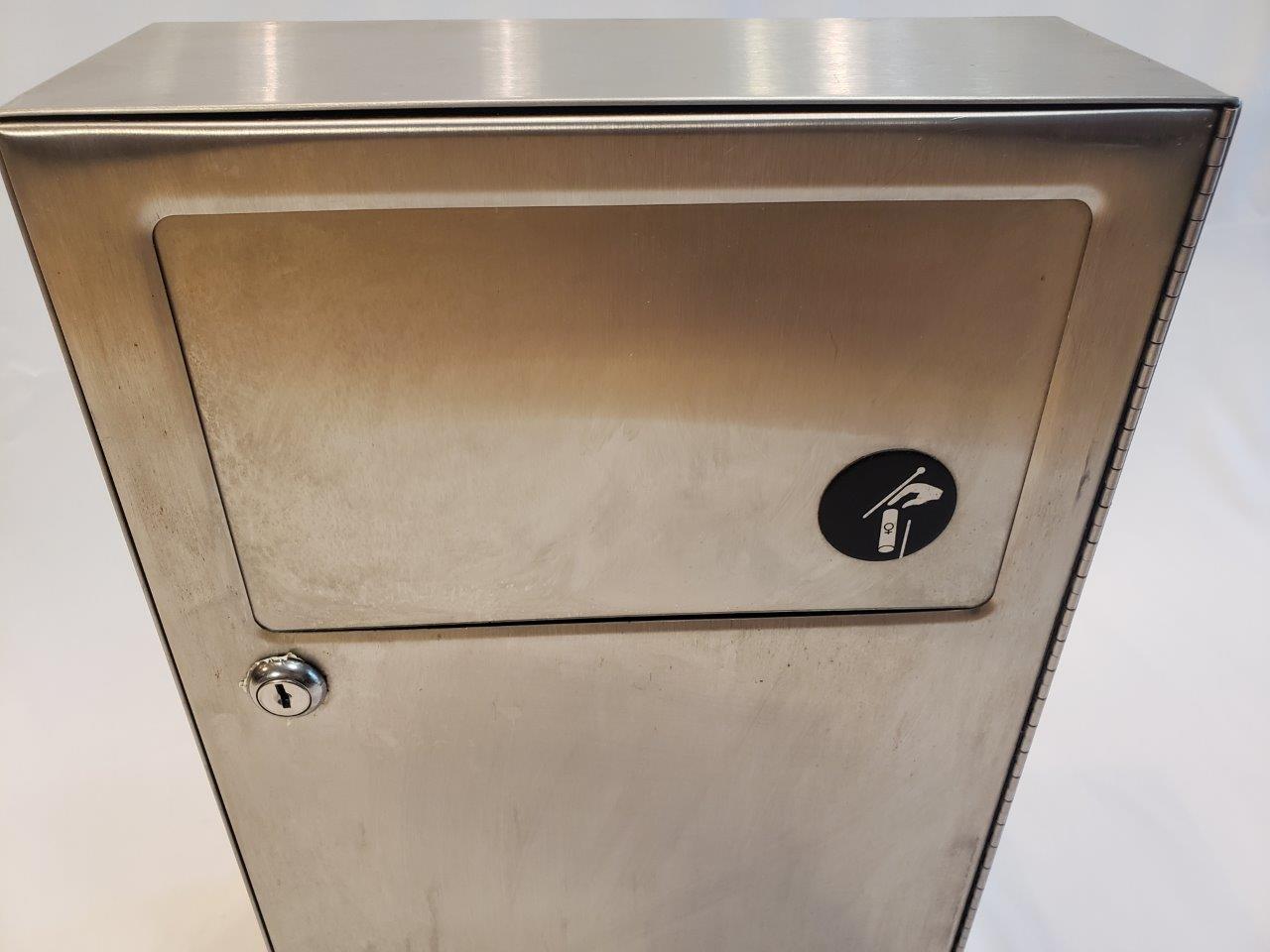 Surface Wall Mount Trash Waste Bin Bobrick B254 SS Stainless Steel