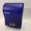 Bay West Mechanical Hands-Free Roll Towel Dispenser Blue Translucent