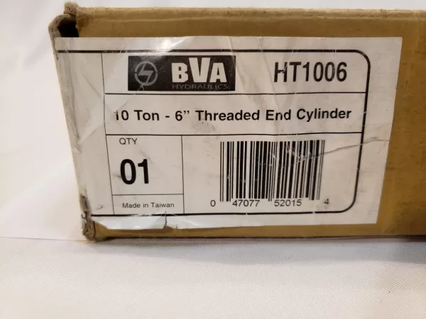 HT1006 10 Ton 6 inch Stroke Single Acting Threaded Cylinder BVA Hydraulics