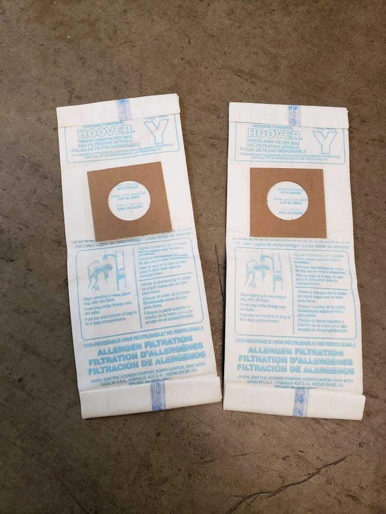 Febreze Hoover Style Y Vacuum Bags+ 2x Genuine Hoover Type Y Vacuum