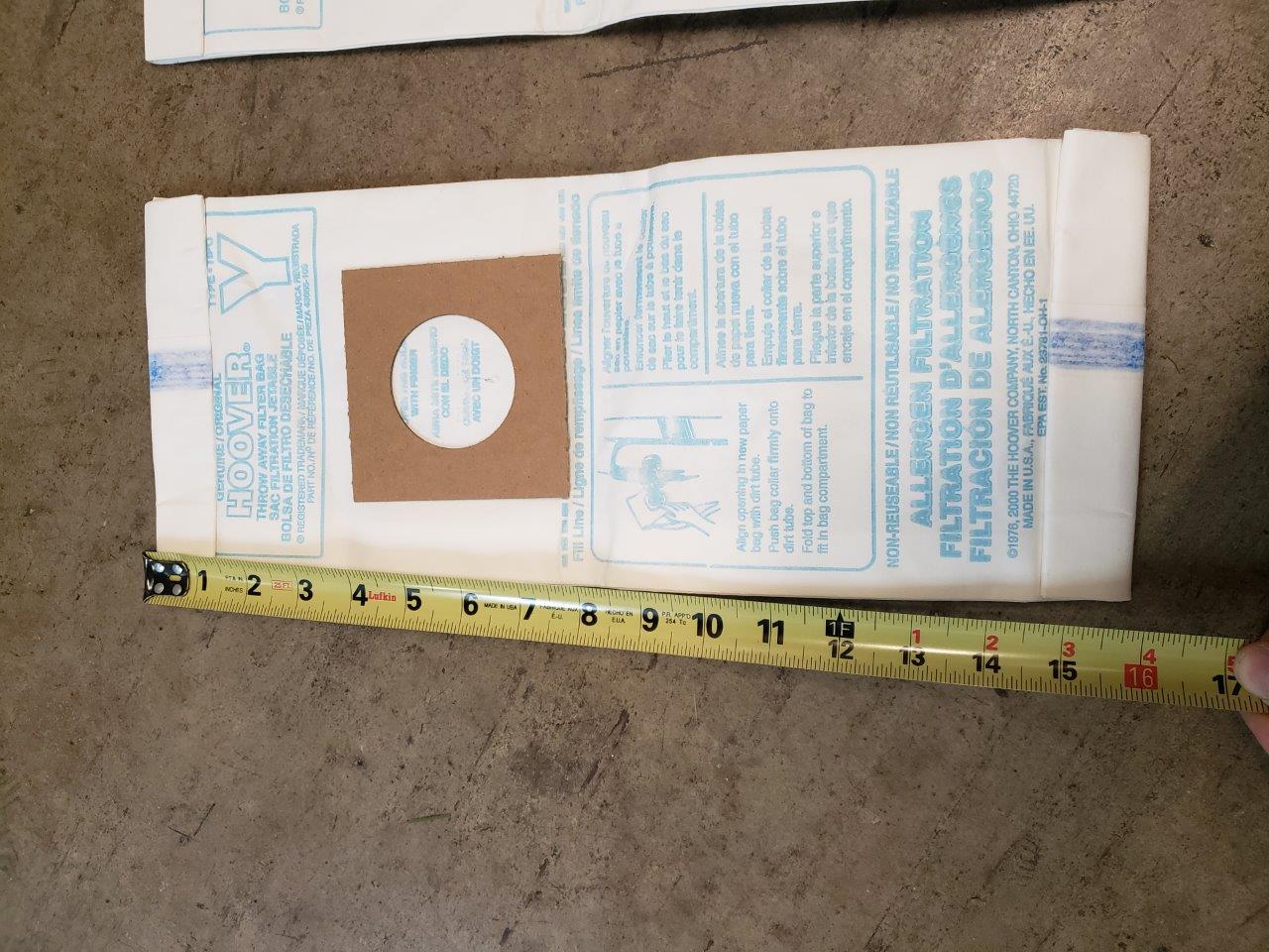 Febreze Hoover Style Y Vacuum Bags+ 2x Genuine Hoover Type Y Vacuum