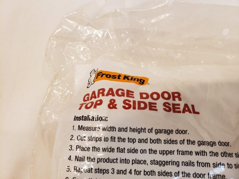 Frost King SG30W Plastic Garage Door Side and Top Weatherstrip Kit