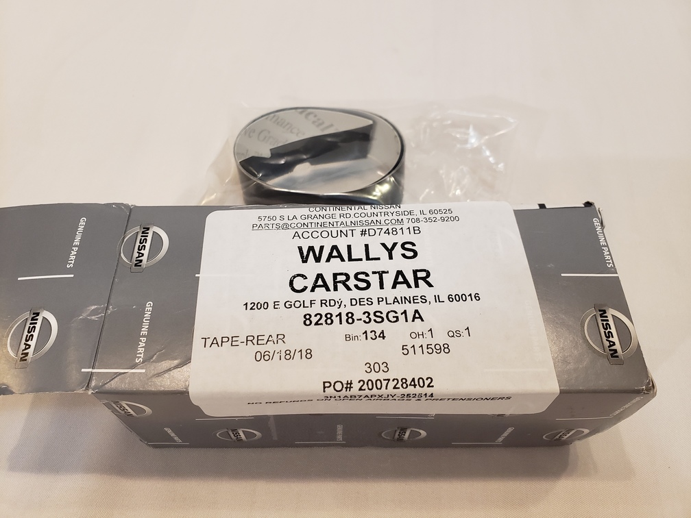 Nissan TapeRear Door SASH Rear, Right Hand RH 828183SG1A Chicago