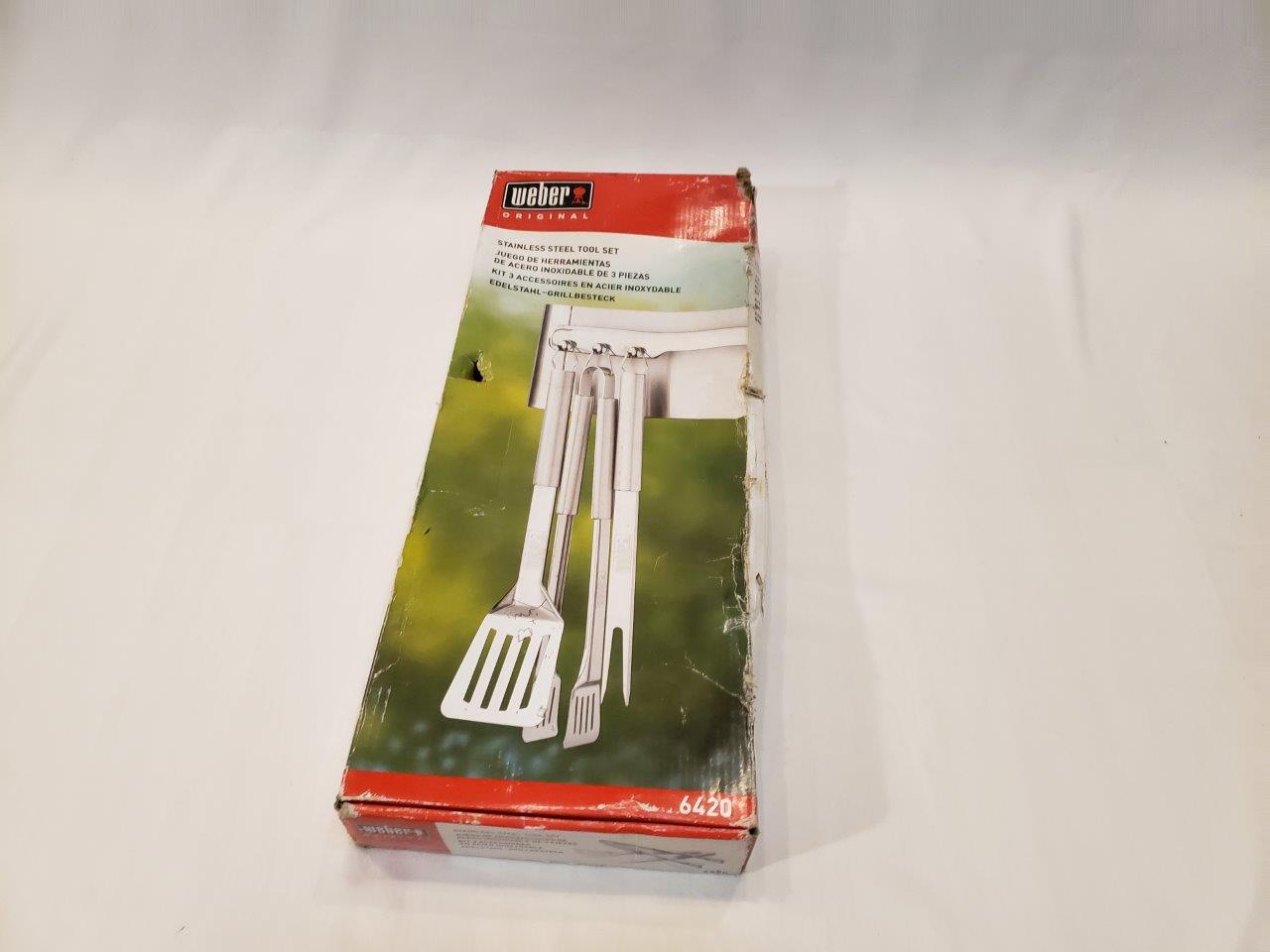 Weber 6420 3Piece StainlessSteel Barbecue Tool Set Chicago HVAC